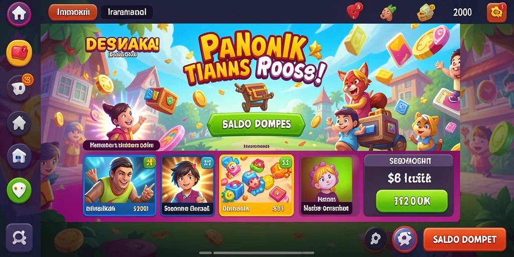 Tampilan menu utama ABC33 yang intuitif dan menarik.