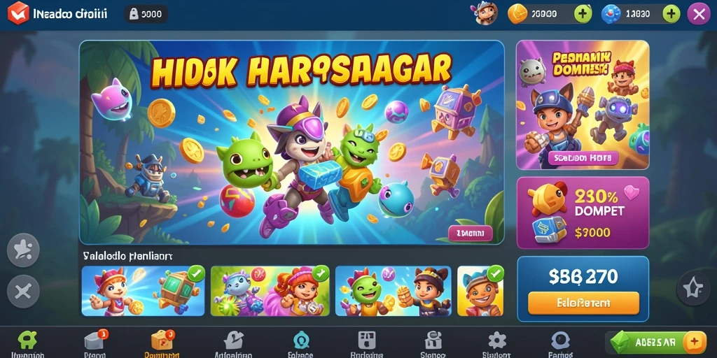 Tampilan karakter yang menarik dan penuh detail.