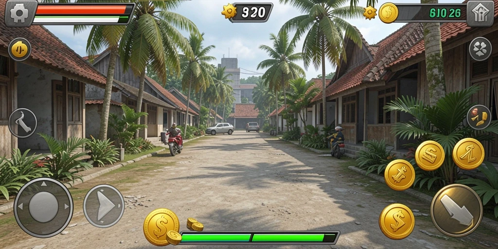 Tampilan awal permainan yang menarik.