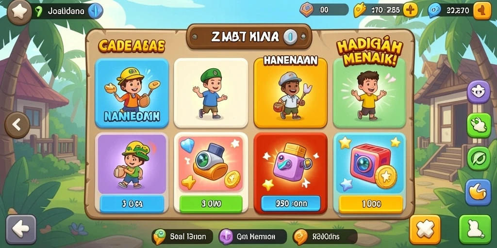 Tangkapan layar menunjukkan tampilan antarmuka yang atraktif.