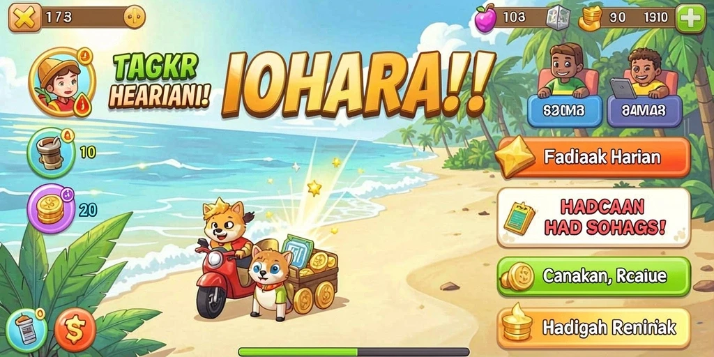 Tampilan utama aplikasi dengan navigasi intuitif.