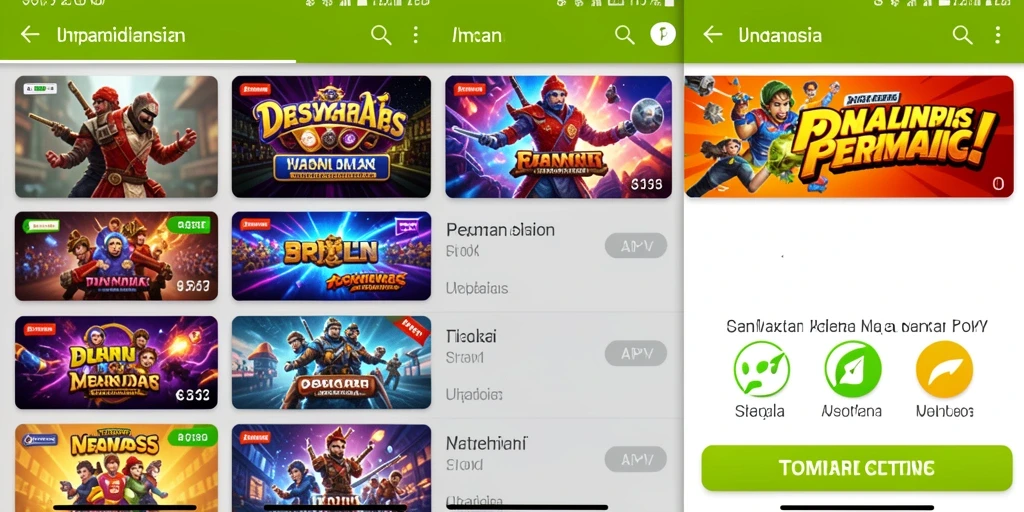 Tampilan menu utama yang menarik.